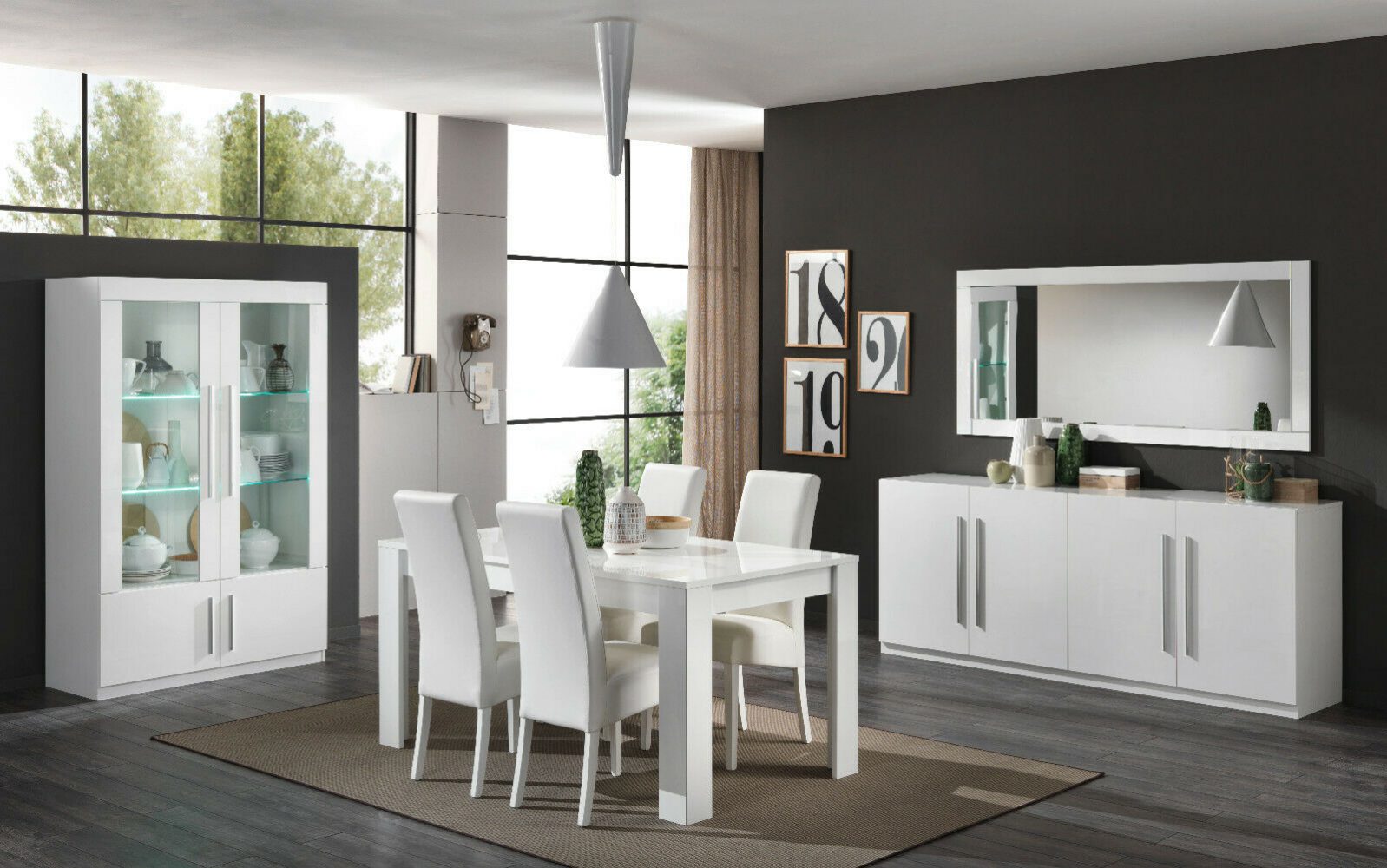 Kommode Sideboard Mehrzweckschrank 4 Türen Italienische